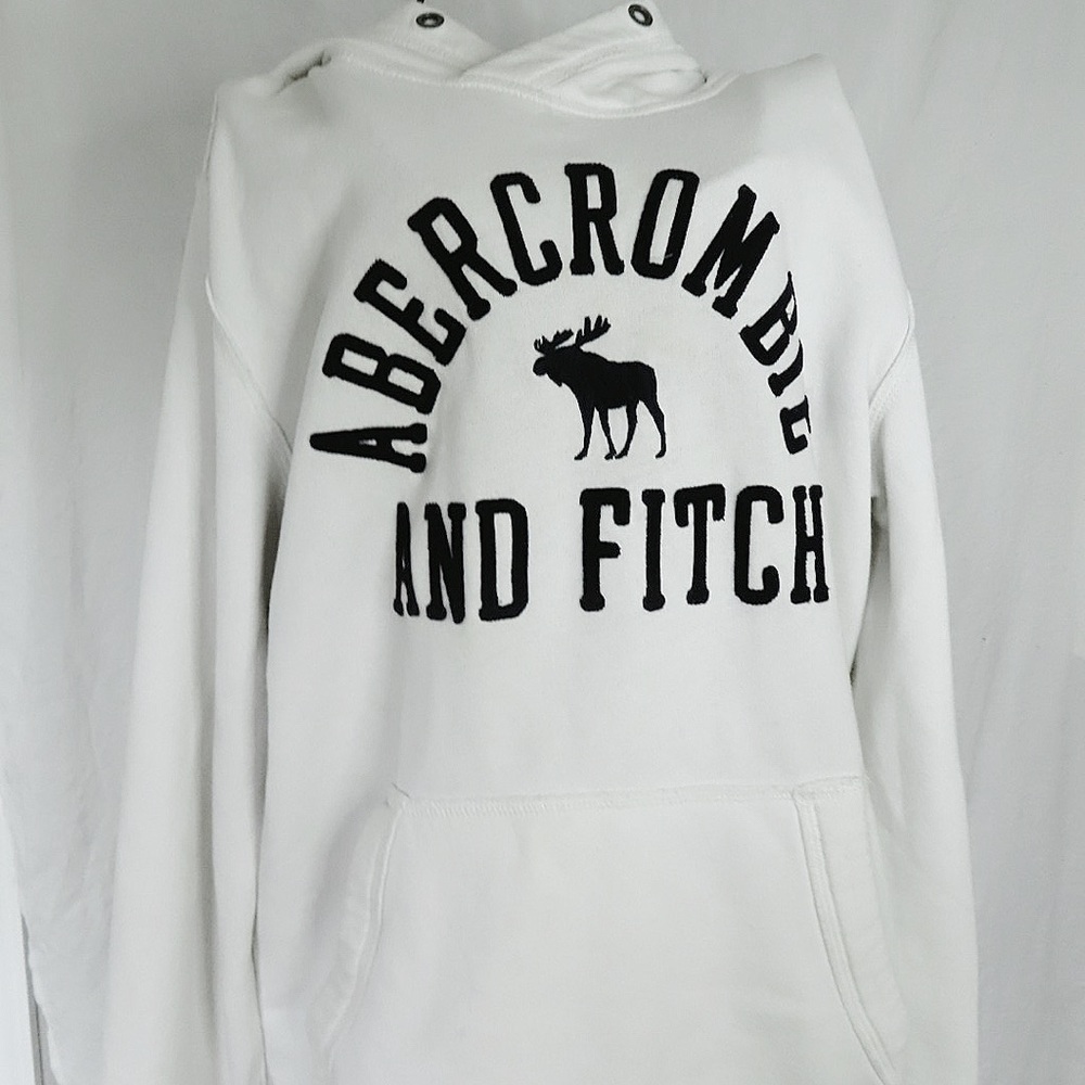Abercrombie & Fitch White Hoodie